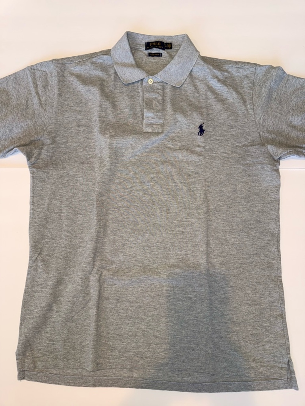 Men’s XL Polo Ralph Lauren Gray Classic Slim Fit Polo, excellent condition